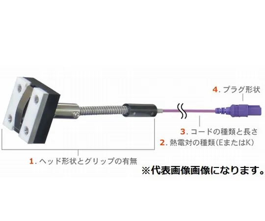 65-3542-88 MG Series Temperature Sensor with Built-in Magnet □27 x 32 mm No Grip for Low Temperature Mini Plug (Thermocouple Homogeneous Metal) E Type MG-11E-TS1-ANP