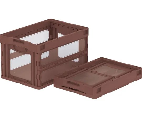 67-7113-15 Folding Container O-50B Brown/Transparent 55901000BR701TM