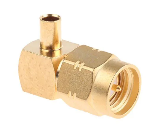 63-4787-97 Radiall Right Angle 50Ω Cable Mount SMA Connector, Solder Termination RG405 R124153003W