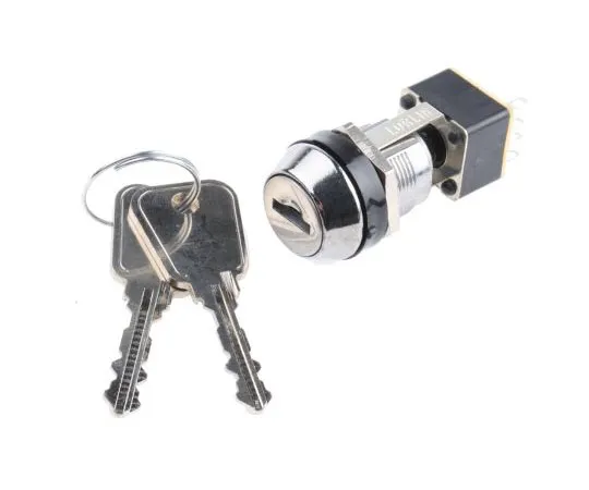 63-4719-22 Key Switch, DPCO, 4 A @ 250 V ac 1-Way, -25 → +85°C MSL8613A