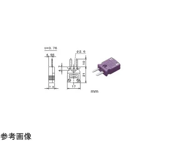 65-3532-31 Thermocouple Connector ANP Plug Thermocouple Type: K Type Shape: M Material: Nylon ANP-K-M-L