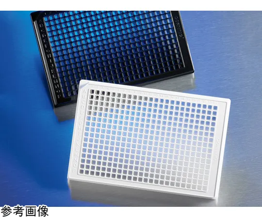 65-3961-90　［Discontinued］Collagen Coat 384 Well Loaf Flange Clear Bottom Plate with Black Lid 1 x 20 Pieces　NCO3764
