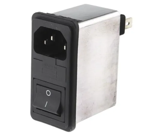 63-4799-31 Male C14 IEC Filter Snap-In 5 x 20mm,Faston,Rated At 1A,250 V ac Operating Frequency 50 → 400Hz FN285-1-06