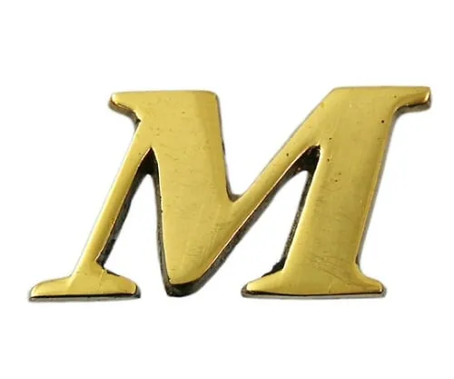 61-7430-63 Brass Gold Characters Large Characters M QL20-M