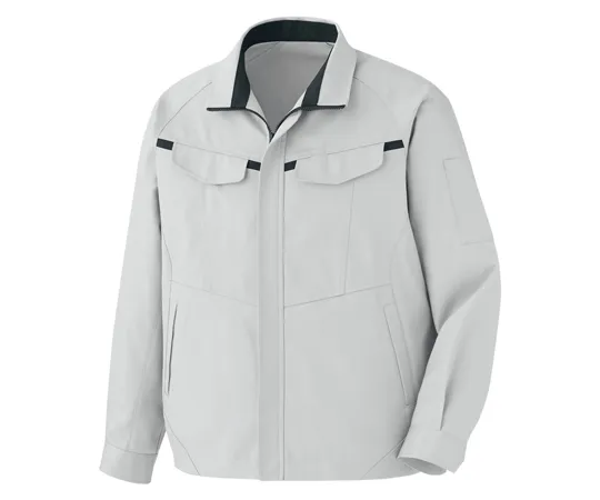 65-1293-61 Work Clothes, VERDEXCEL Long Sleeve Blouson Silver Gray x Charcoal SSS VES2661-UE-SSS VES2661-UE-SSS