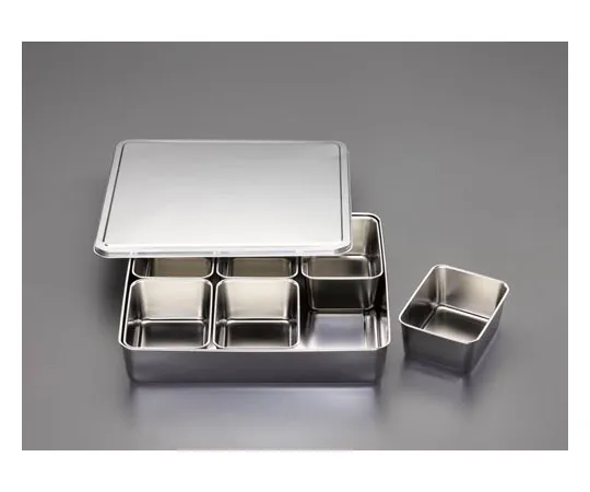 62-9129-14　[Stainless Steel] Parts Case With Lid　EA508S-165