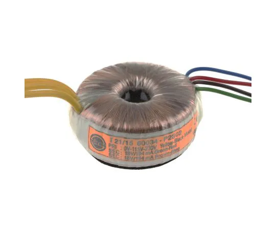 63-4751-52 2 Output Toroidal Transformer, 7VA, 2 x 18V ac 60034