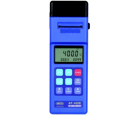 68-1074-62 Handy Type Thermometer with Printer AP-400 Measurement Range: 1°C Decomposition/-200~800°C E-Type AP-400E