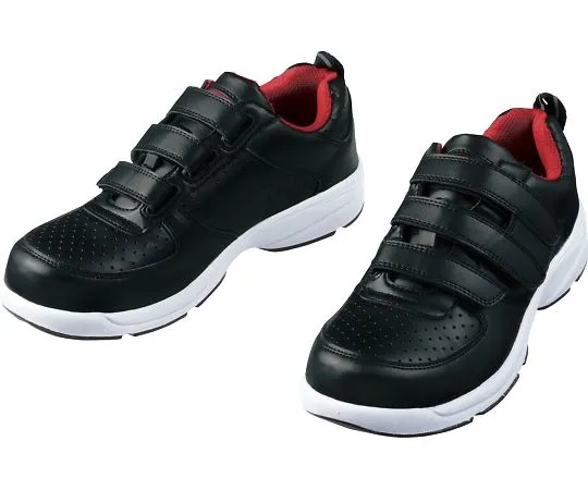 64-0992-48 Safety Shoes Velcro Black x Black 24.0 cm S8052R