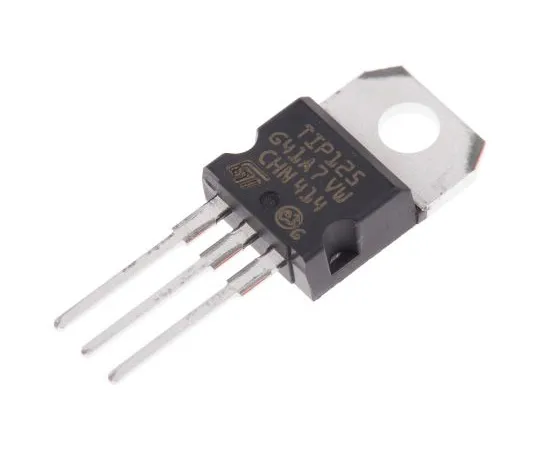 63-4745-72 STMicroelectronics TIP125 PNP Darlington Pair, 5 A 60 V HFE:1000, 3-Pin TO-220 TIP125
