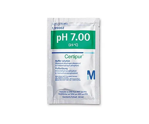 61-0322-84 Buffer Solution (Potassium Dihydrogen Phosphate/Disodium Hydrogen Phosphate, 30mL Aluminum Sachet Type x 30 Bags), Traceable for SRM Of NIST And PTB pH 7.00 (25°C) Certipur(R) 199002 1ST 1.99002.0001