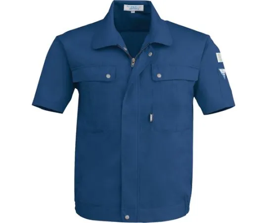 65-8524-10 Short Sleeve Blouson Navy 3L 9291-10-3L