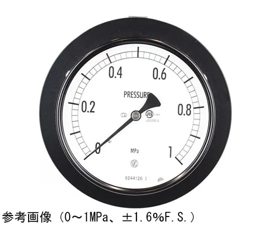 65-4280-61-20 Normal Pressure Gauge (Φ100) Embedded D Frame (Mounting Bracket) with 0.1 MPa with Inspection Certificate AE15-133