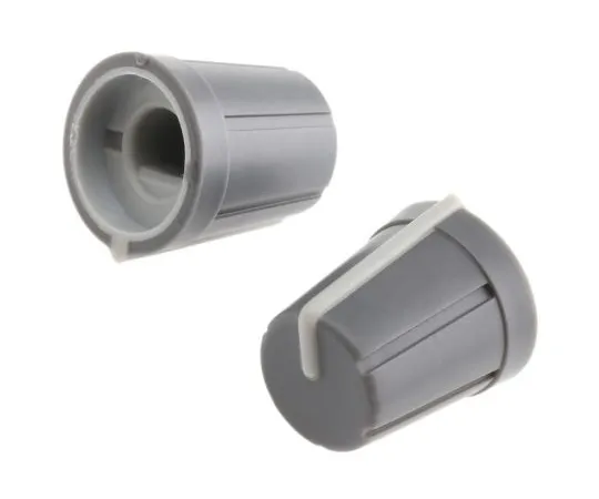 63-4805-56 RS Pro Potentiometer Knob, Push-On Type, 13mm Knob Diameter, Grey, D Shaped Shaft Type, 6mm Shaft 467-6005