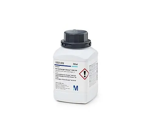 61-0297-10 Ion Exchanger Dowex(R) 50 WX 8 (Strong Acid Cation Exchanger) H+ Type 105221 250mL 1.05221.0250