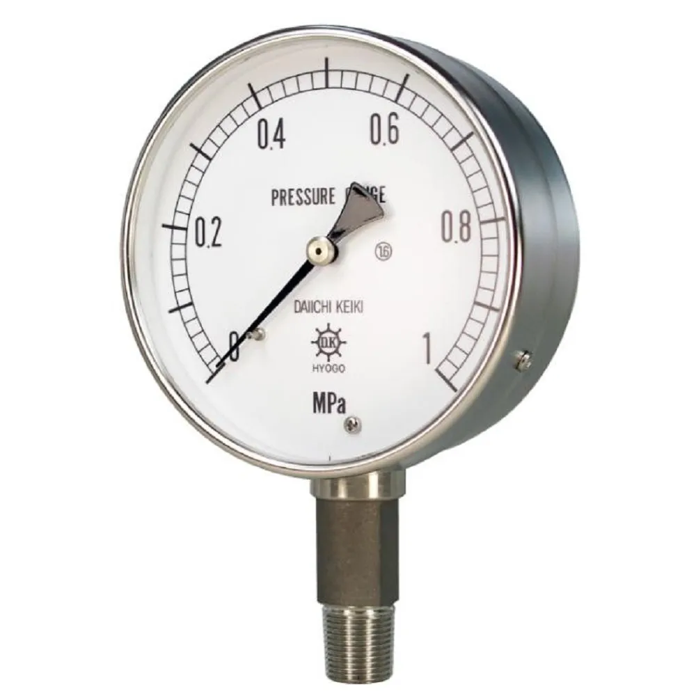 68-0830-44 UST All Stainless Steel Pressure Gauge 0.05MPA 75 φG 3/8 UST-AUG38-75X0.05MPA