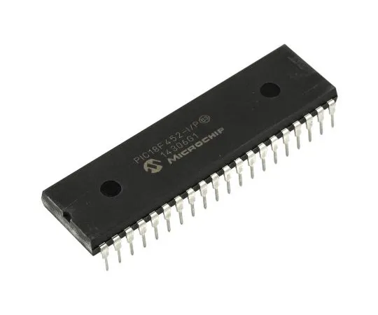 63-4804-96 Microchip PIC18F452-I/P, 8bit PIC Microcontroller, 40MHz, 32 kB Flash, 40-Pin PDIP PIC18F452-I/P