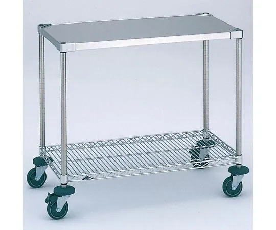 64-3536-79 Stainless Erecta Cart Working Cart Type 1 φ 125 W 606 x D 461 x H 923mm All SUS Stainless Steel Taper Type 3SWT1M