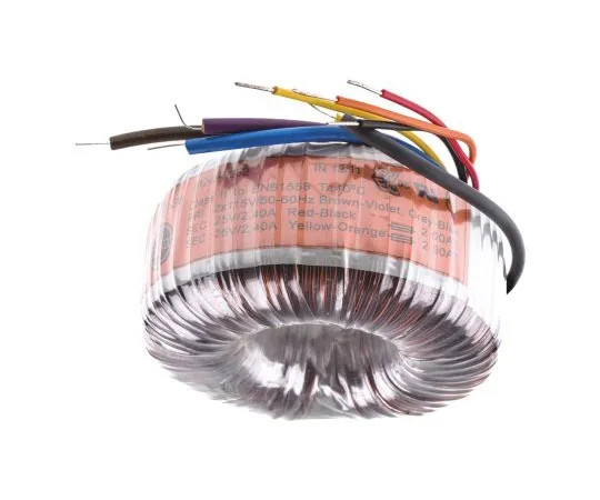 63-4747-75 2 Output Toroidal Transformer, 120VA, 2 x 25V ac 91956-P2S2