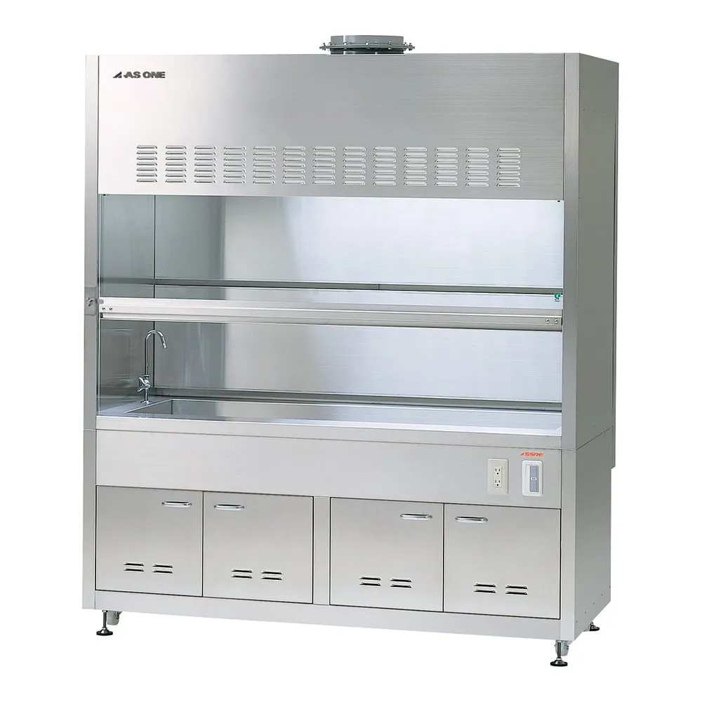 3-4572-01 ASSRE Fume Hood Stainless Steel, Working Surface All Sink 1 Tank Type 1200 x 820/750 x 2150 SS-1200