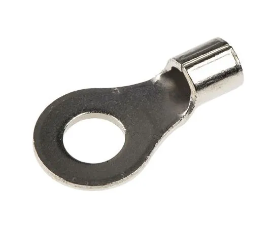 63-4699-88 TE Connectivity Uninsulated Nickel Plated Crimp Ring Terminal, 4.17mm Stud Size, 1mm² to 2.6mm², 16AWG to 14AWG 322694