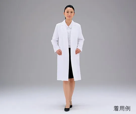 63-1828-80　［Discontinued］Women's Coat Type Training White Coat (Single) Long Sleeve S White　862128-001S