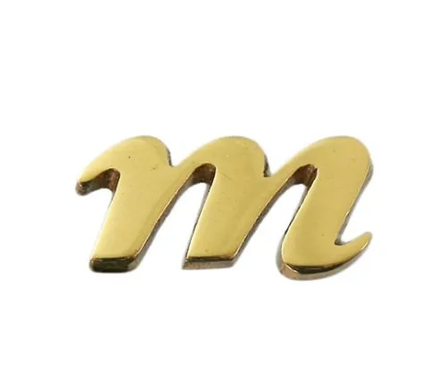 61-7430-89 Brass Gold Characters Small Characters M QS20-M