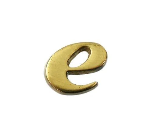 61-7430-81 Brass Gold Characters Small Characters E QS20-E