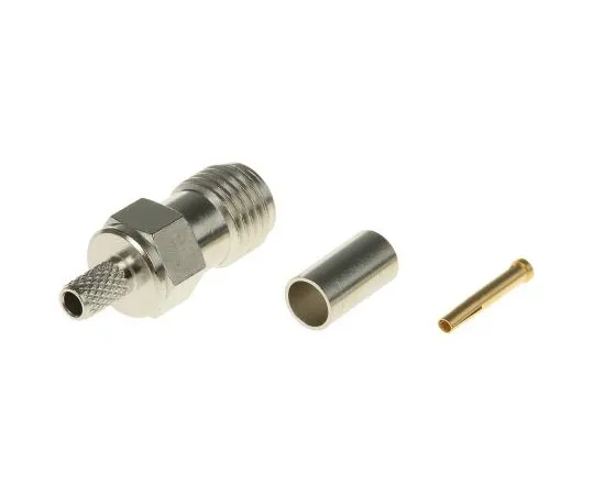 63-4722-42 Telegartner Straight 50Ω Cable Mount SMA Connector, Crimp Termination RG174/U, RG188 A/U, RG316/U J01151A0059