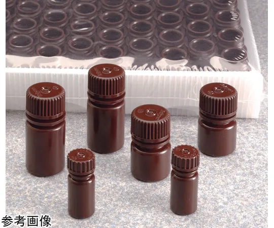 68-5629-22 Narrow Mouth Brown Bottle 4 mL HDPE Tray/Body/Packaging with Cap 1 Box (Contains 332 Pieces x 4 Trays) 322004-9125