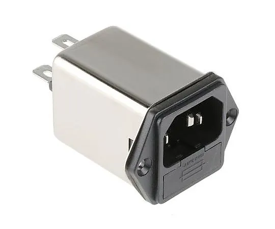 63-4719-47 Male C14 IEC Filter Panel Mount 5 x 20mm,Faston,Rated At 4A,250 V ac Operating Frequency 0 → 400Hz FN9260-4-06
