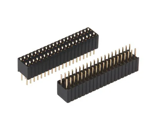 63-4745-80 RS PRO 1.27mm Pitch 40 Way 2 Row Straight PCB Socket, Through Hole, Solder Termination 251-4365