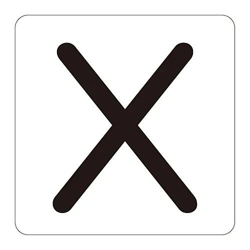 61-3414-94　［Discontinued］Alphabet Display Sticker HA-X (5P) Large　172524