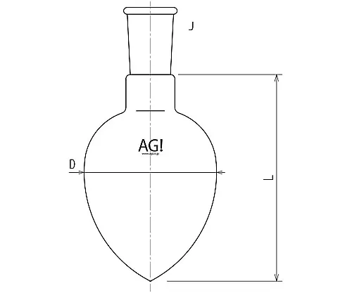 61-3626-76　［Discontinued］Pear Flask 3000mL 29/42　3230-3-5L