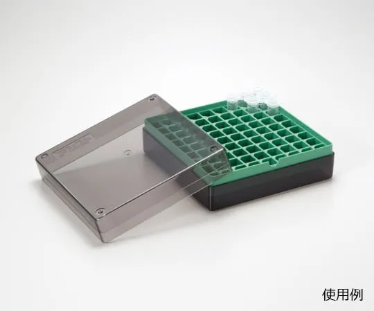 63-2985-76 81 Holes Freeze Box Plastic (for 1.5/2.0ml) Green 95.43831.001