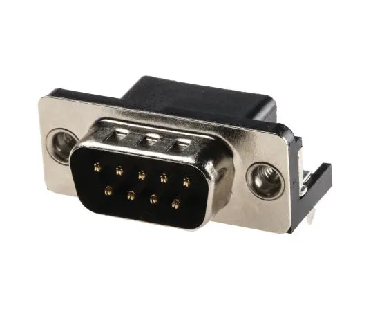 63-4742-09 RS Pro 9 Way Right Angle Through Hole PCB D-sub Connector Plug, 2.77mm Pitch, with 4-40 UNC, Threaded Insert 239-5849