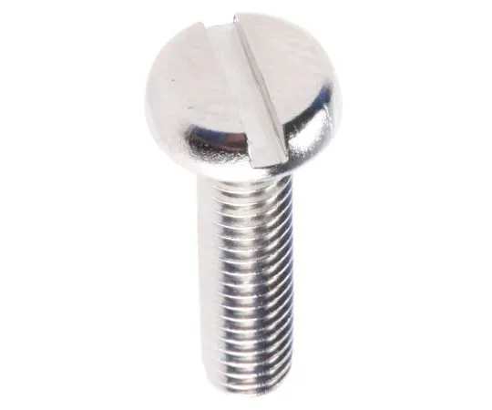 63-4816-31 RS Pro, M4 Pan Head, 16mm Brass Slot Nickel Plated0.7 482-8666