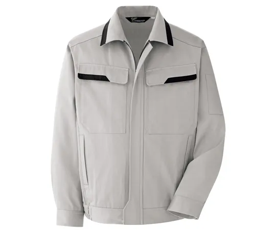 65-1230-88 Work Clothes, VERDEXCEL Cotton 100% Blouson Silver Gray S VE391-UE-S VE391-UE-S