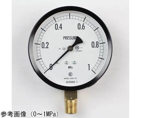 65-4286-06 Normal Pressure Gauge (Φ100) Vertical A Frame for Heat Resistance 0.6 MPa AE20-181
