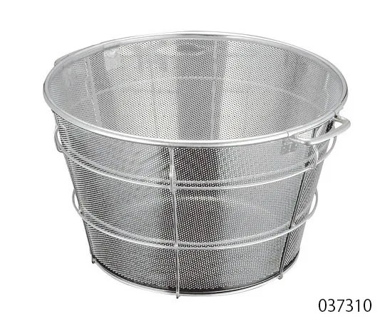 62-3817-90 BK 18-8 Punching Centrifugal Dehydrating Basket 45 cm Hole Diameter φ2 mm Handle B