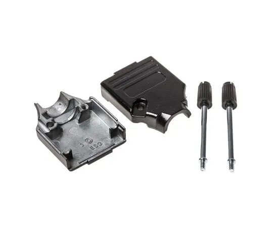 63-4716-97 MH Connectors MHDTZK-BK Series Zinc D-sub Connector Backshell, 9 Way, Strain Relief MHDTZK-9-BK-K