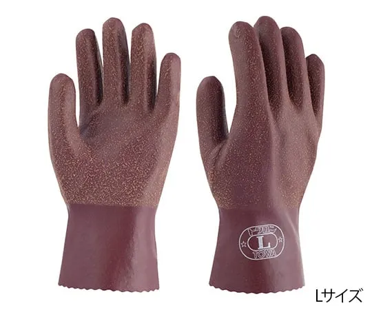 62-3618-43 Natural Rubber Gloves Twaron Brown S 151-S