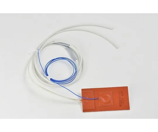 64-3423-97　Silicon Rubber Heater [With Double-sided Tape, Thermocouple 1m, Lead Wire Extension 1m] 100V 40W 50mm x 100mm　SR100-40-50-100-P-K1