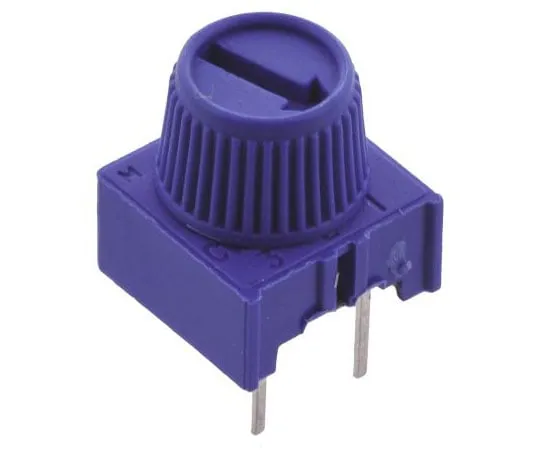 63-4717-52 Vishay 63M-T607 Series Through Hole Trimmer Resistor with Pin Terminations, 500kΩ ±10% 1/2W ±100ppm/°C Finger Adjust M63M504KB30T607