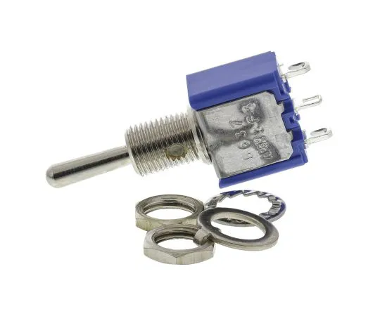 63-4776-99 APEM Single Pole Single Throw (SPST) Toggle Switch, (On)-Off-(On), Panel Mount 5637A