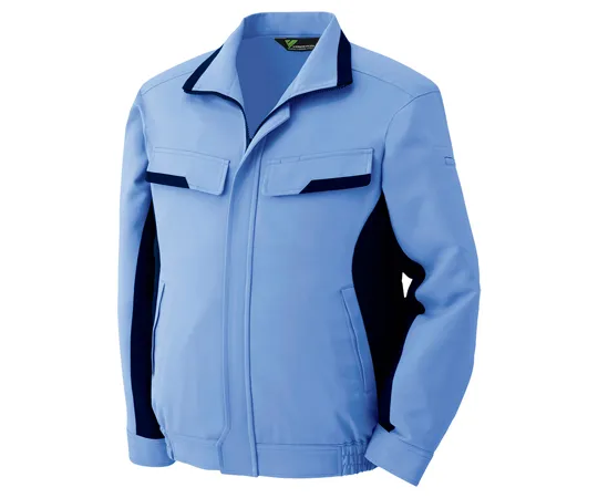 65-1232-59 Work Clothes, VERDEXCEL Long Sleeve Pair Blouson Light Blue x Navy SS VE52UESS VE52-UE-SS