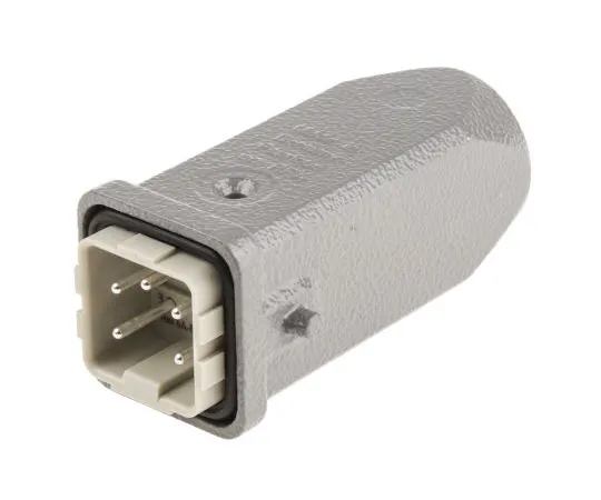 63-4830-95 Han A Series 4 + PE Way Male 10A Connector Kit, includes Hood, Insert 09200042611+19200031440