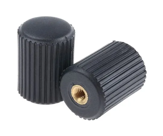 63-4903-10 RS PRO Black Thermoplastic Knob 631-9091