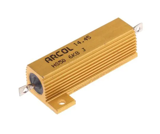 63-4746-56 Arcol HS50 Series Aluminium Ho***d Axial Wire Wound Panel Mount Resistor, 6.8kΩ ±5% 50W HS50 6K8 J