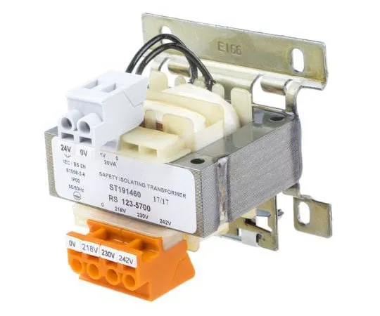 63-4670-69 RS PRO 20VA Isolation Transformer, 218 V ac, 230 V ac, 242 V ac Primary, 24V ac Secondary 123-5700